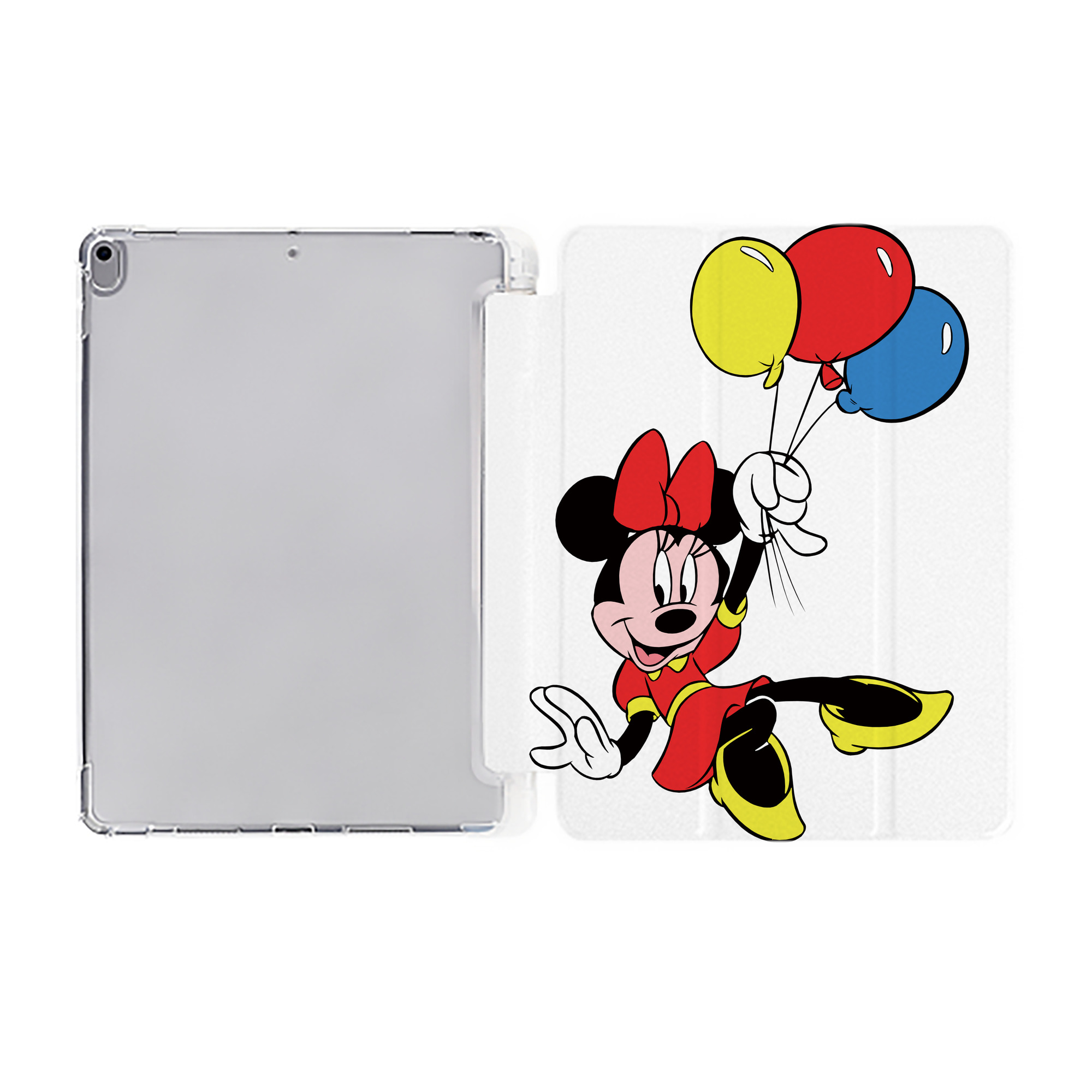 （画像用） ミッキーマウス Mickey Mouse IPad ケース ペン収納付き 三つ折りスタンド PUレザー×シリコン 対応機種9.5/10.5/10.9インチ
